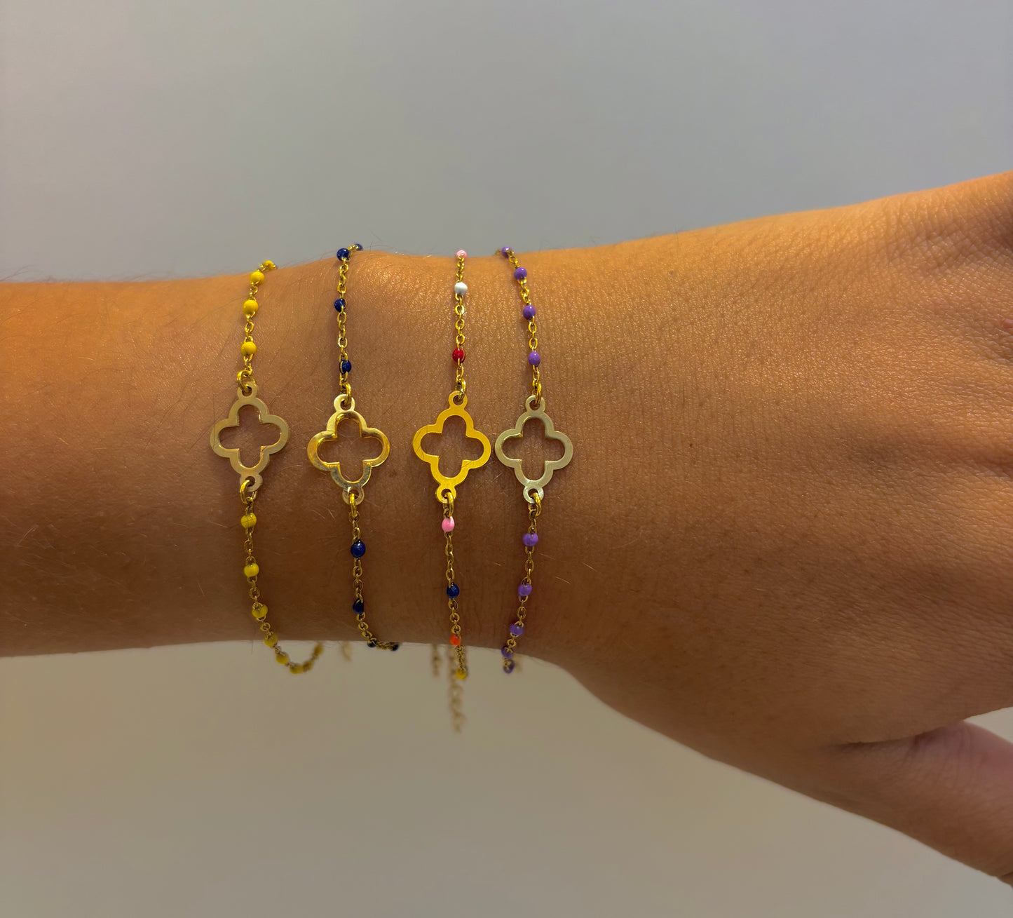 Bracelet Coloré Croix Romane