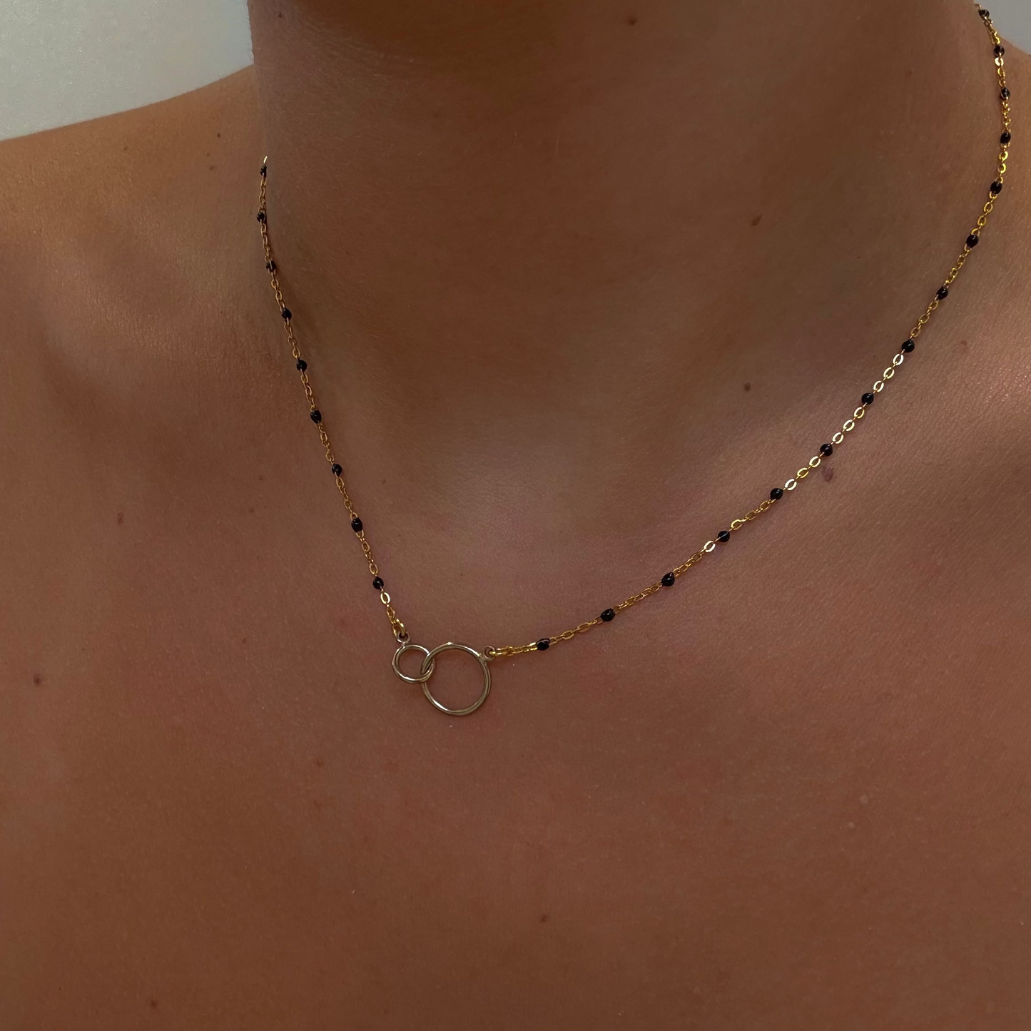 Collier Double Ronds Coloré