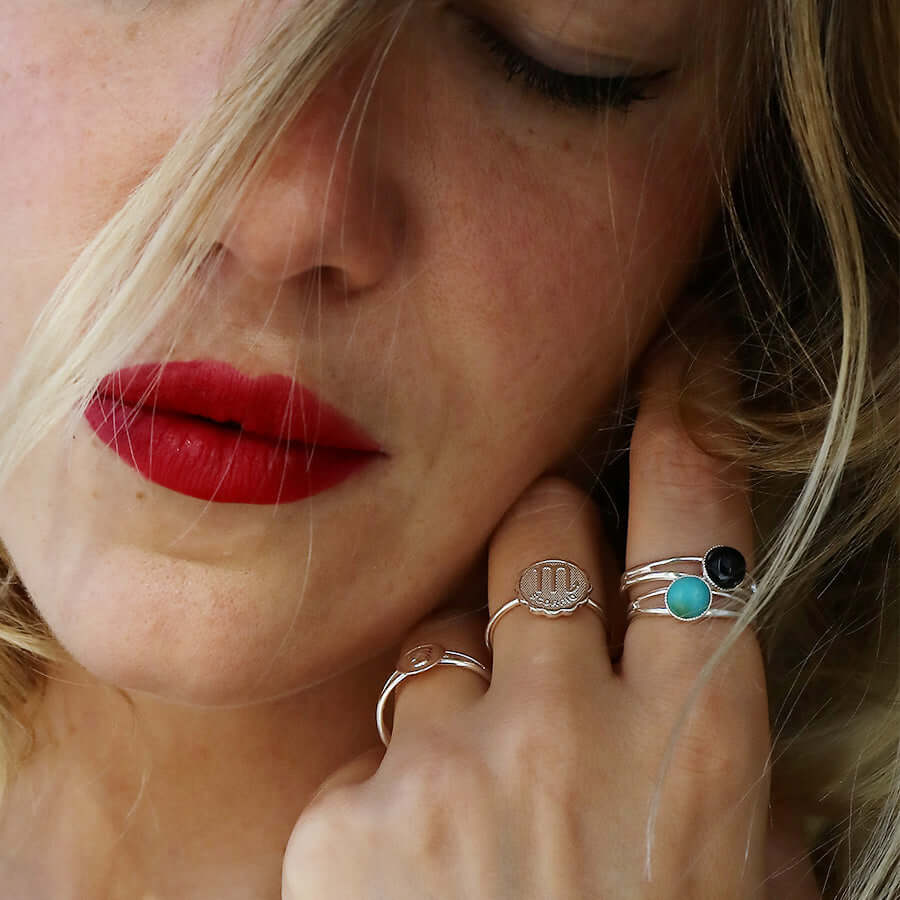 bague signe astro argent
