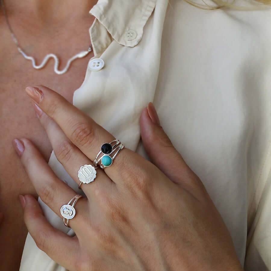 bague signe astro argent
