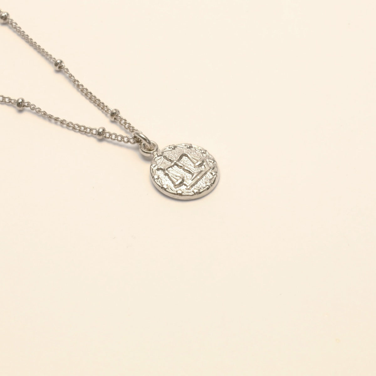 Collier signe zodiaque balance argent