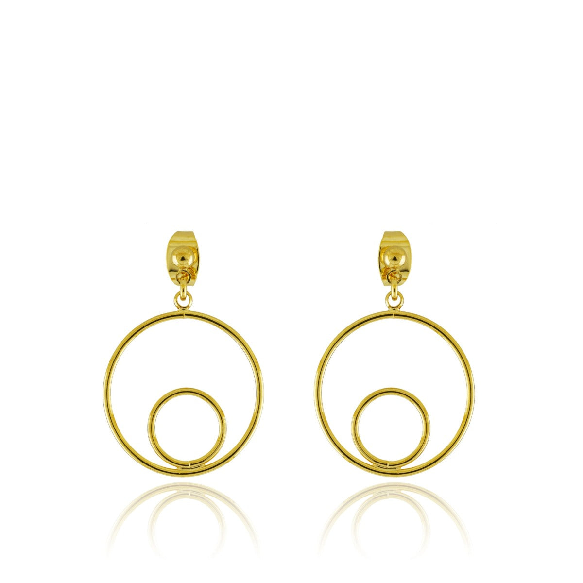 Boucles petits ronds double or