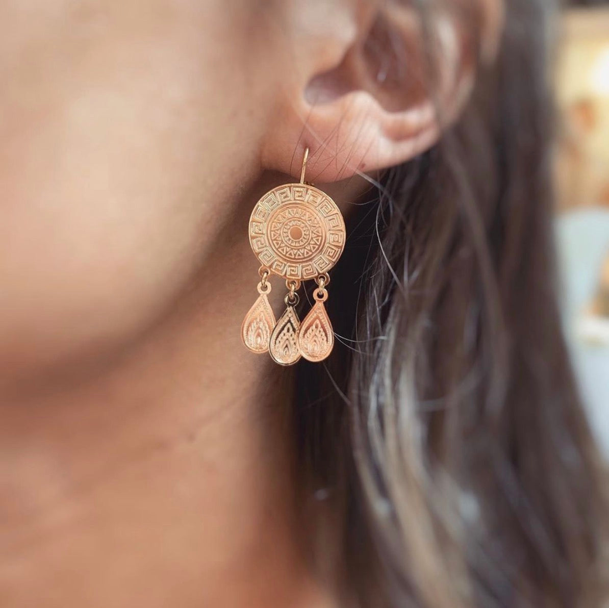 Boucles trois gouttes Taj Mahal