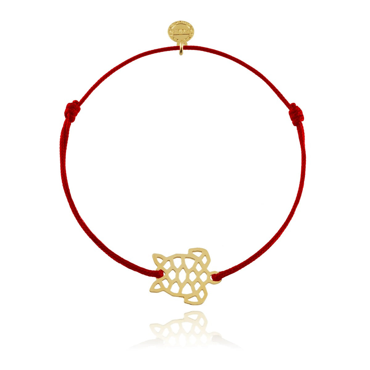 Bracelet Tortue cordon or