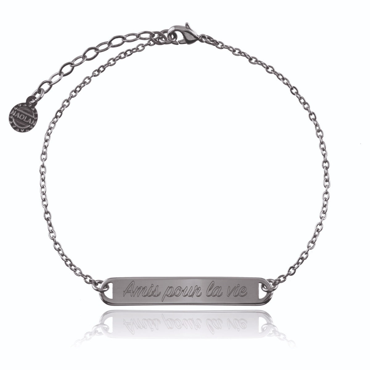 Bracelet amis pour la vie argent