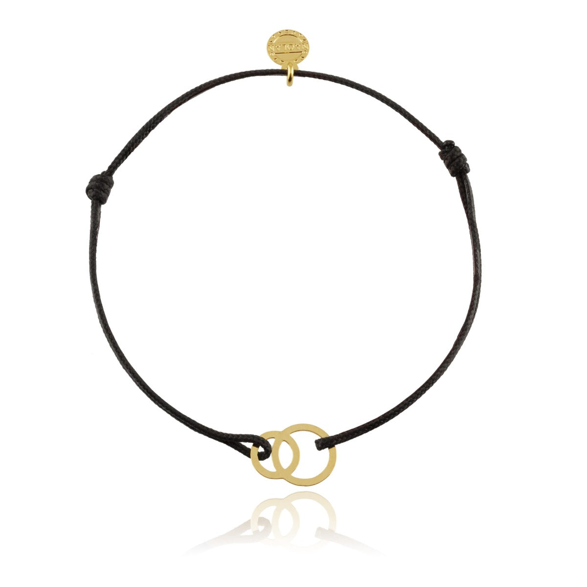 Bracelet cordon toi et moi or