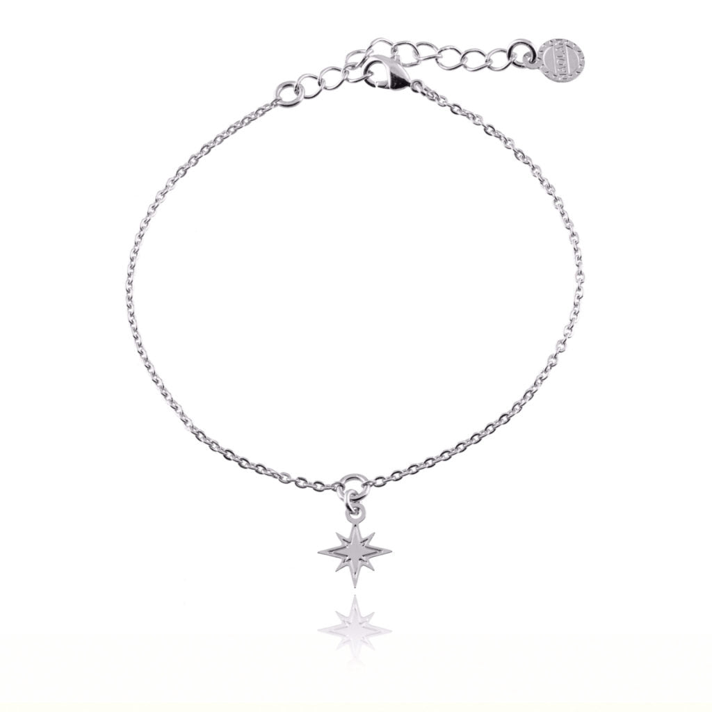 Bracelet étoile du nord argent