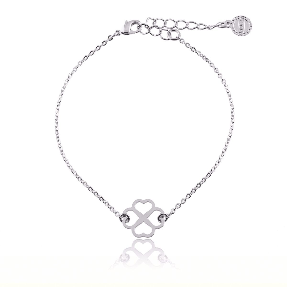 Bracelet porte-bonheur trèfle quatre feuilles