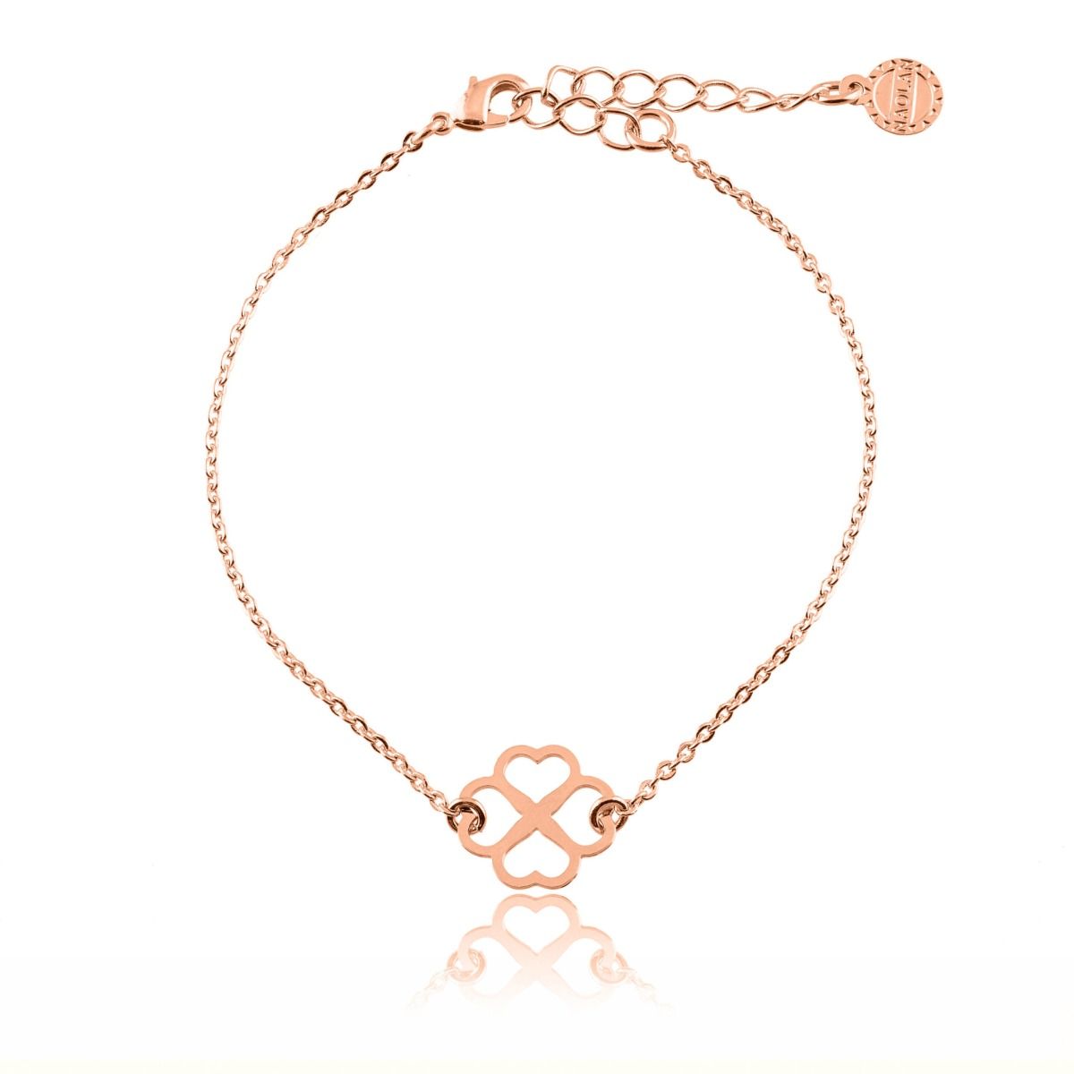 Bracelet porte-bonheur trèfle quatre feuilles