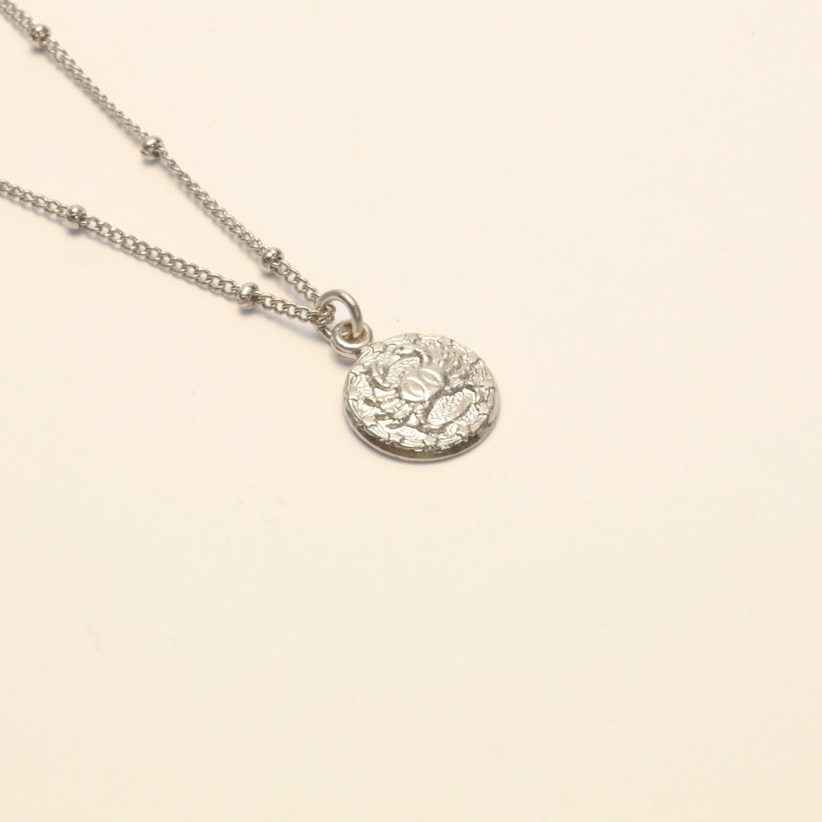 Collier signe zodiaque cancer argent