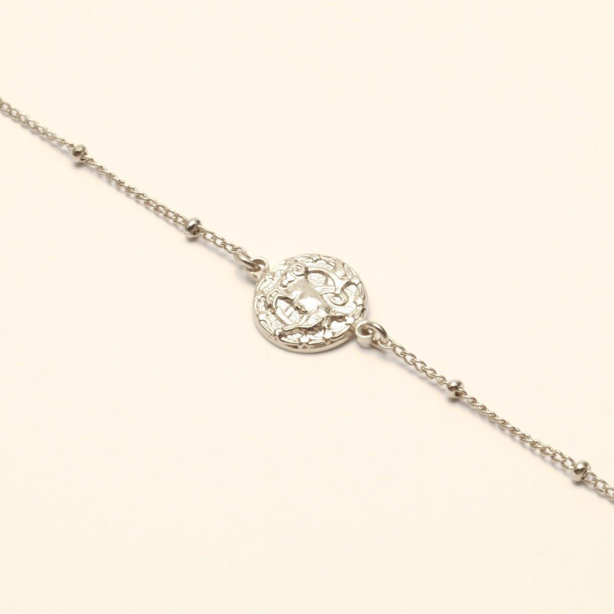 Collier ajustable signe astrologique capricorne argent