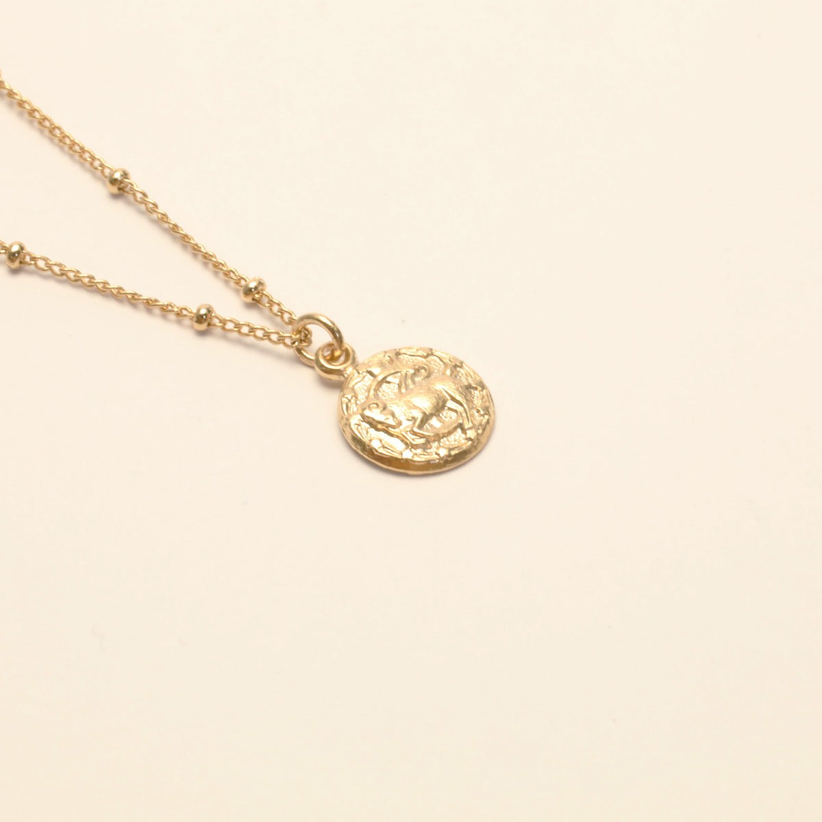 Collier signe zodiaque or capricorne
