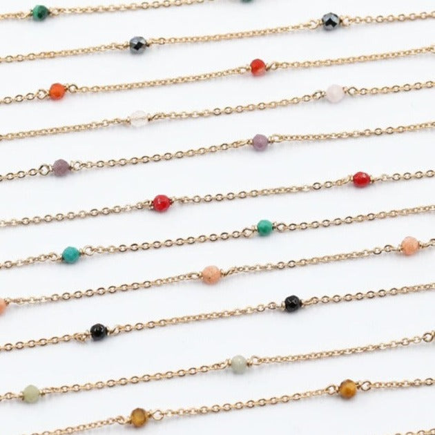Collier pierres naturelles
