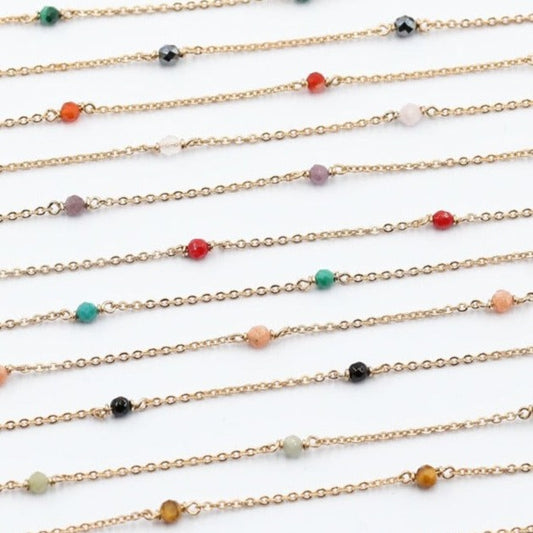 Collier pierres naturelles