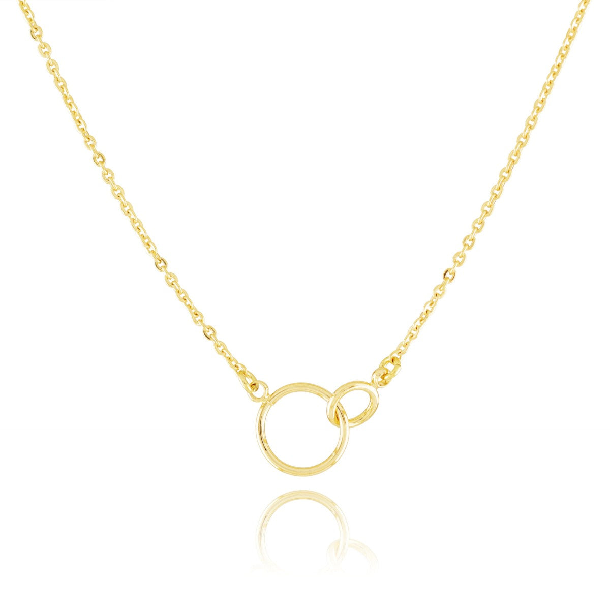 Collier anneaux entrelacés petit modèle