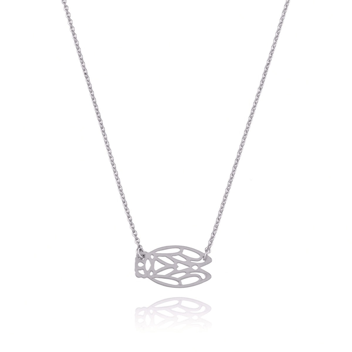 Collier cigale ajustable argent