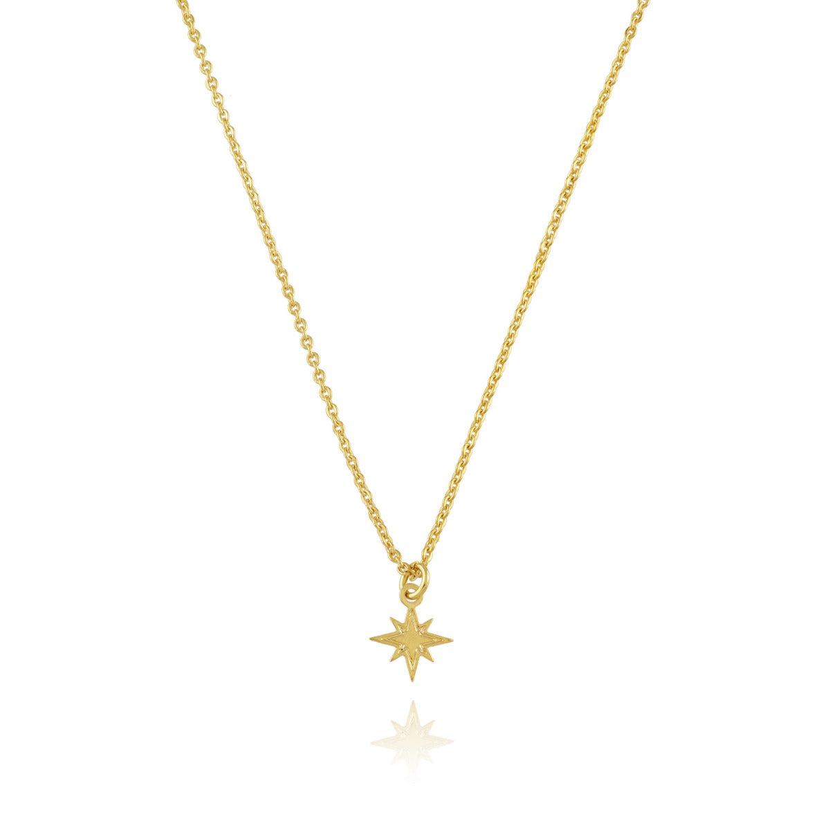 Collier etoile du nord or