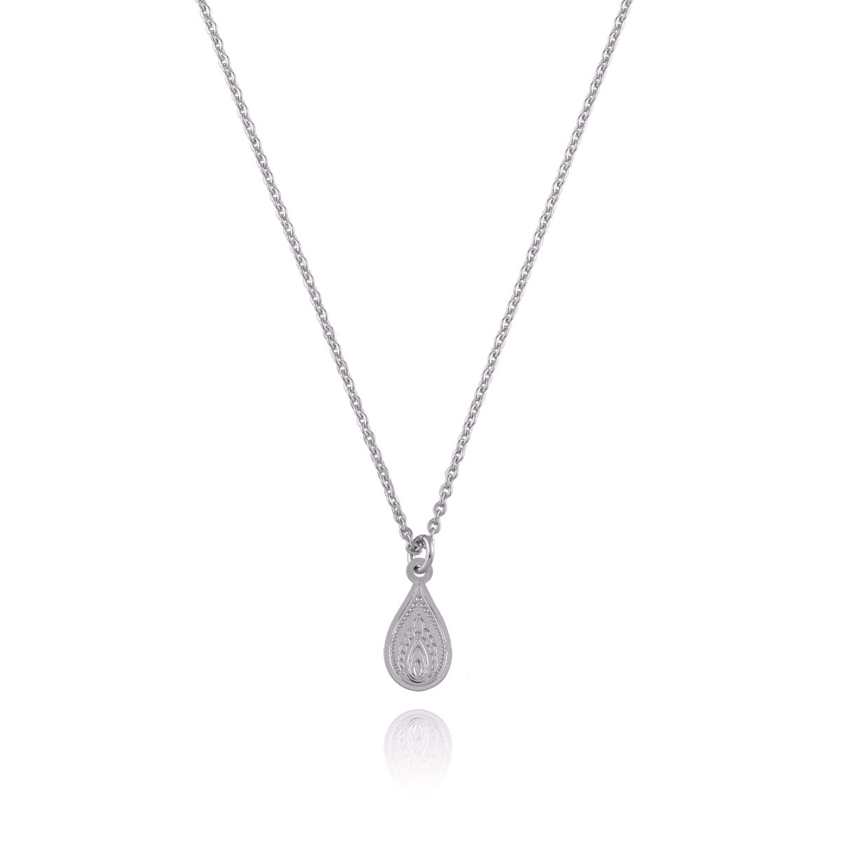 Collier goutte taj mahal argent