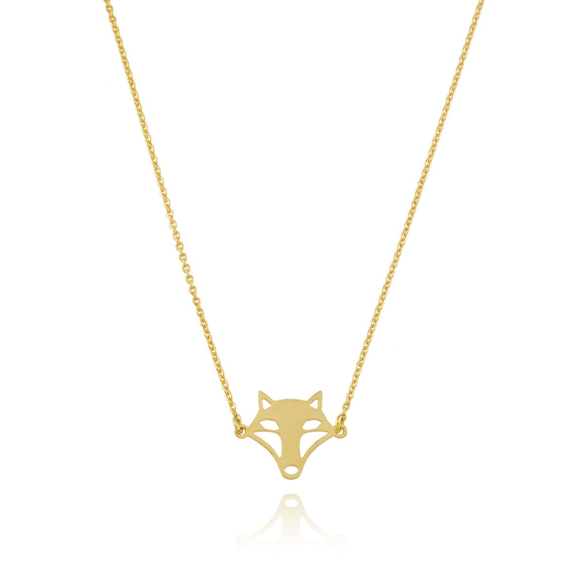 Collier renard or ajustable