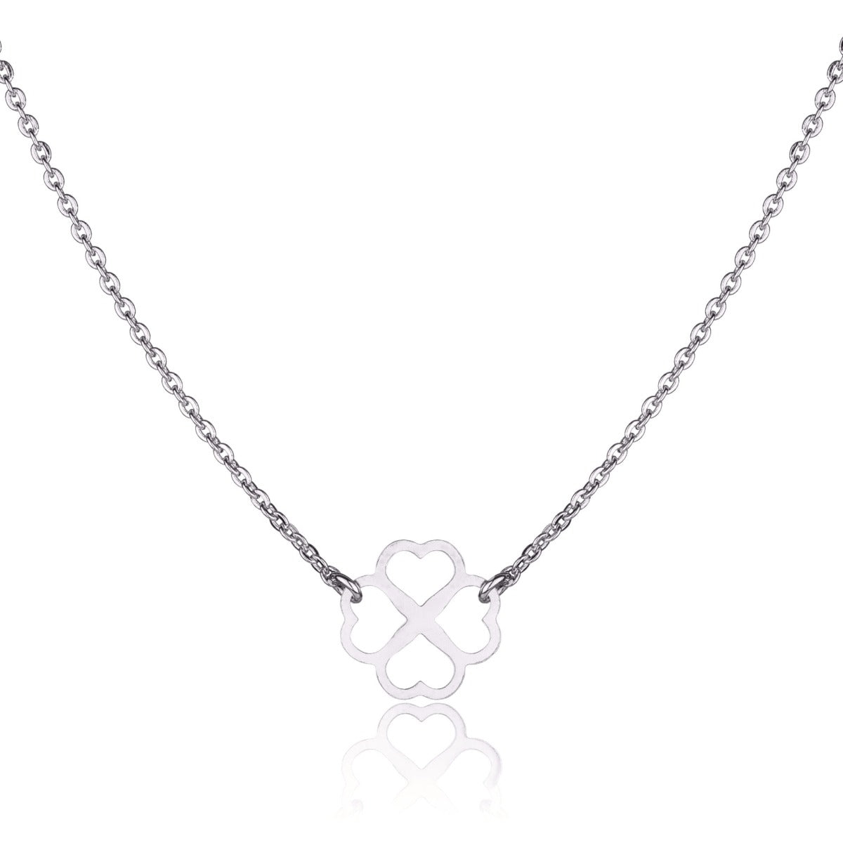 Collier trefle argent