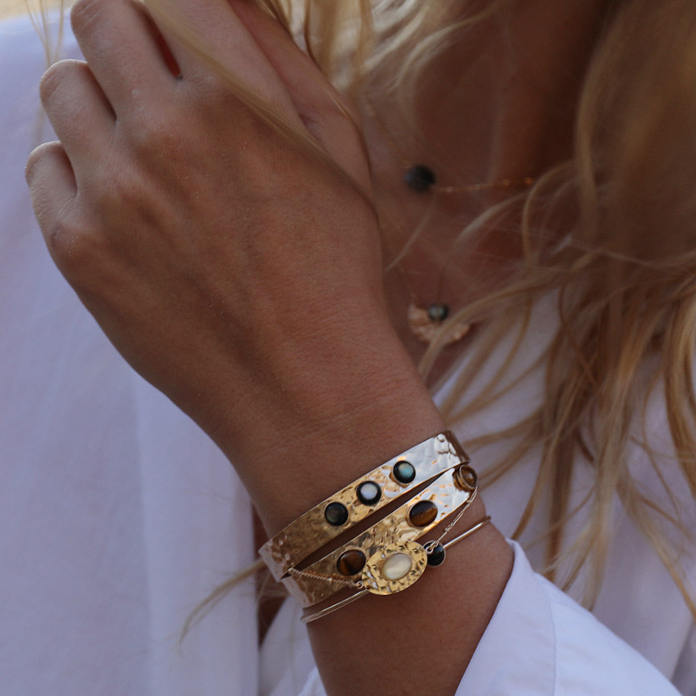 Bracelet Elisa pierre naturelle ajustable