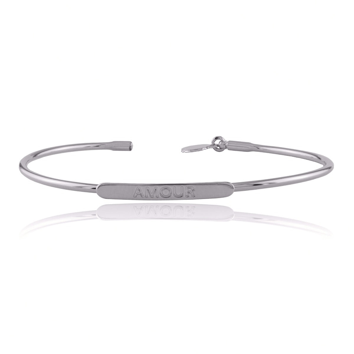 Bracelet jonc gravé "amour"
