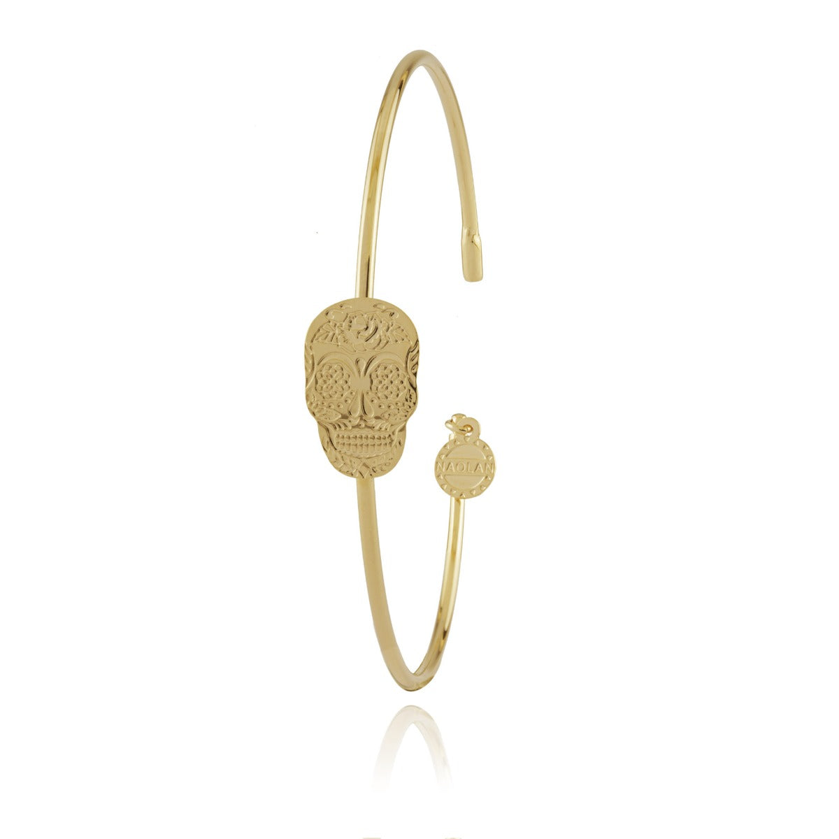 Bracelet Jonc Calavera or