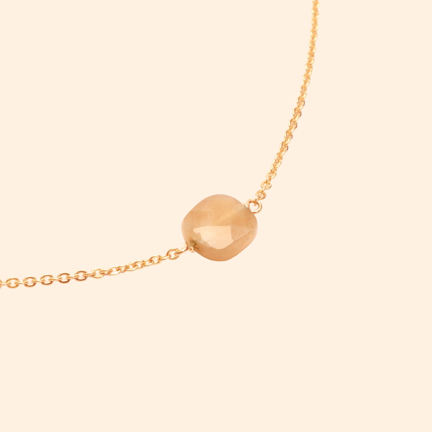 Collier Chaine fine Emma pierre semi-précieuse