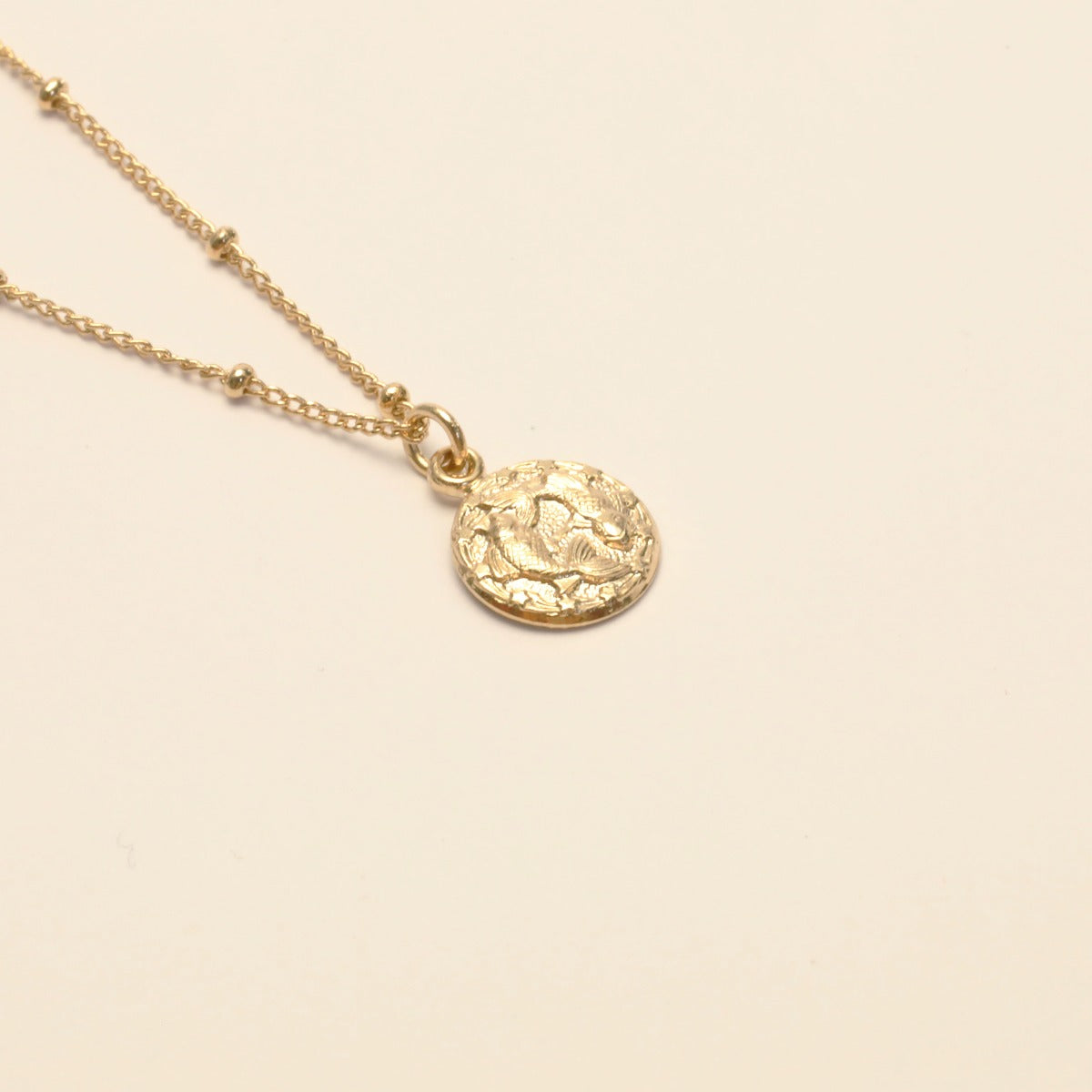 Collier signe zodiaque or poisson
