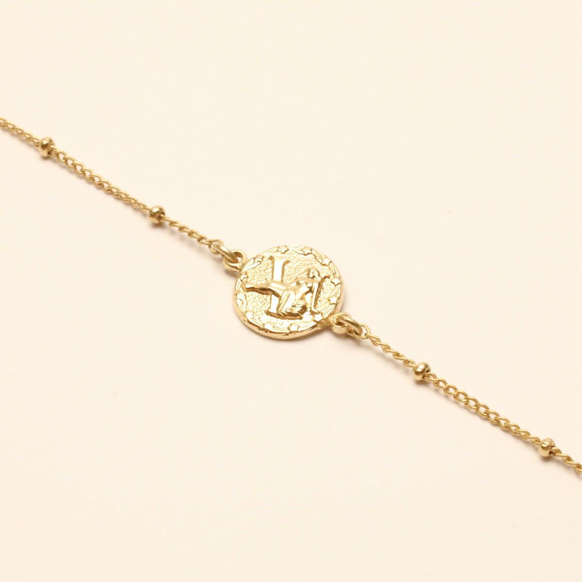 Collier ajustable signe astrologique vierge doré