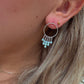 Boucles D'Oreilles Cercle Intemporel Pierre naturelle