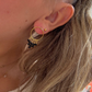 Boucles D'Oreilles Cercle Intemporel Pierre naturelle