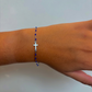 Bracelet sur Chaîne perles de couleurs Croix
