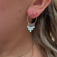 Boucles D'Oreilles Cercle Intemporel Pierre naturelle