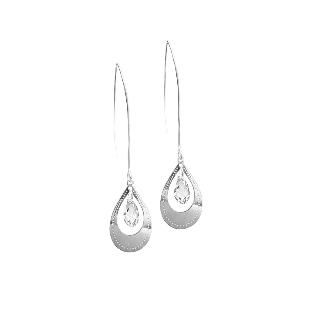 Boucles d'oreilles gouttes Cristal