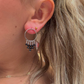 Boucles D'Oreilles Cercle Intemporel Pierre naturelle