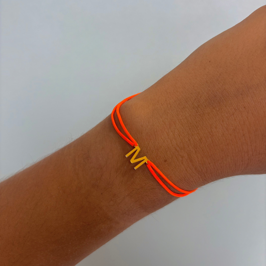Bracelet Cordon Lettres Personnalisable 1 lettre