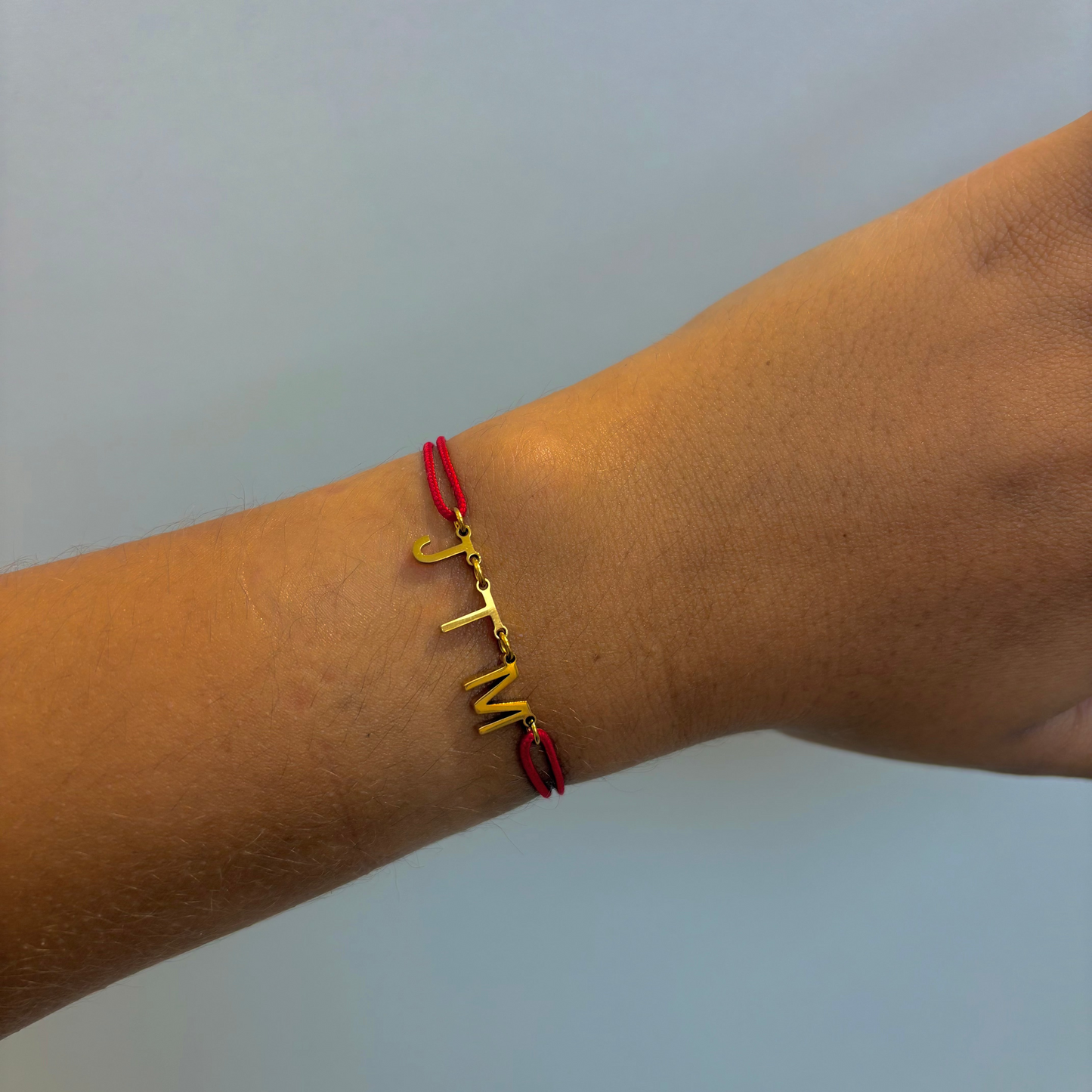 Bracelet Cordon Lettre Personnalisable 3 lettres