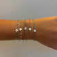 Bracelet Chaîne Perles de couleurs avec Nacre