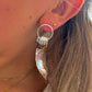 Boucles D'Oreilles Cercle Intemporel Pierre naturelle