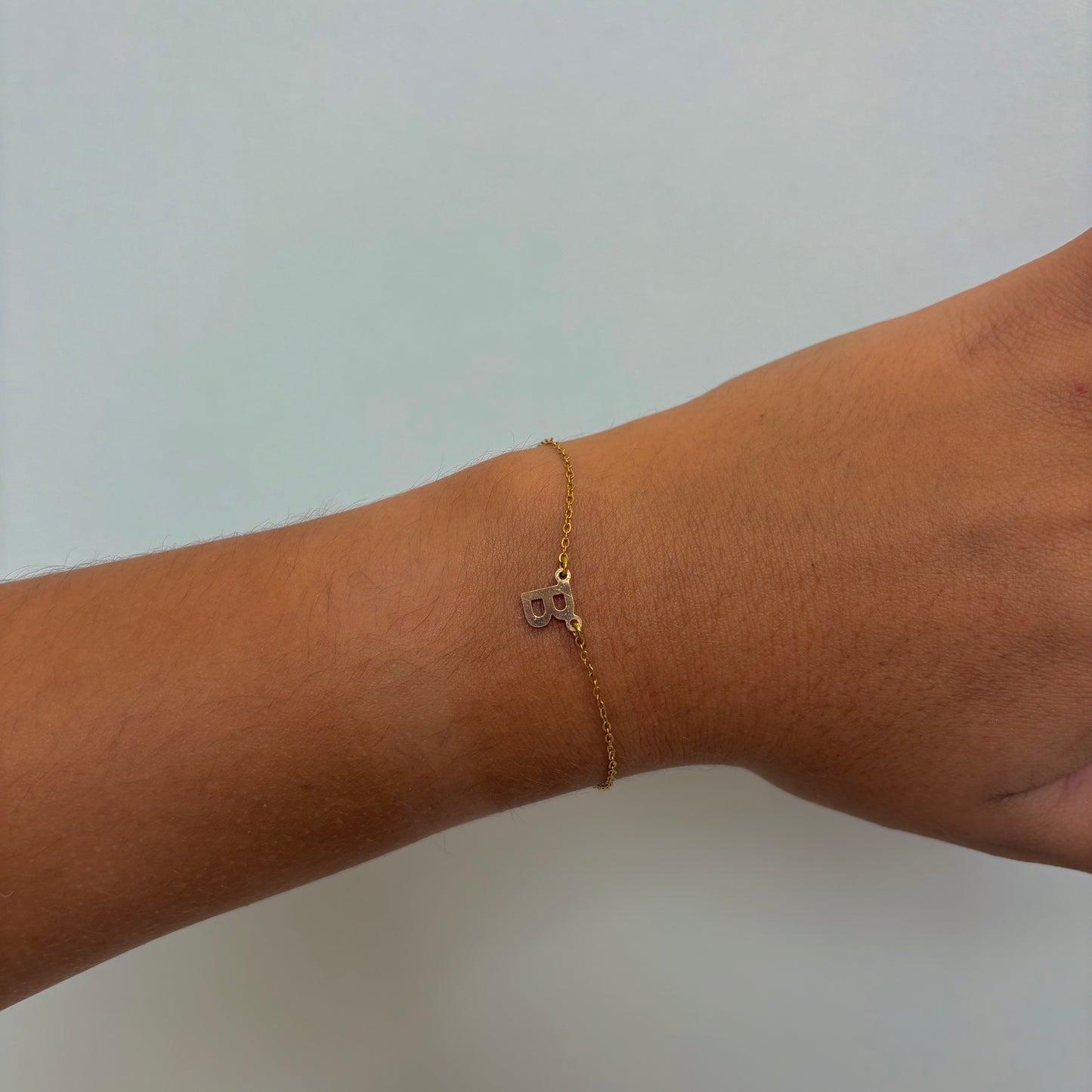 Bracelet initial chaine simple