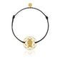 Bracelet cordon Bouddha or