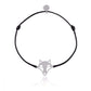 Bracelet cordon renard réglable- ARGENT