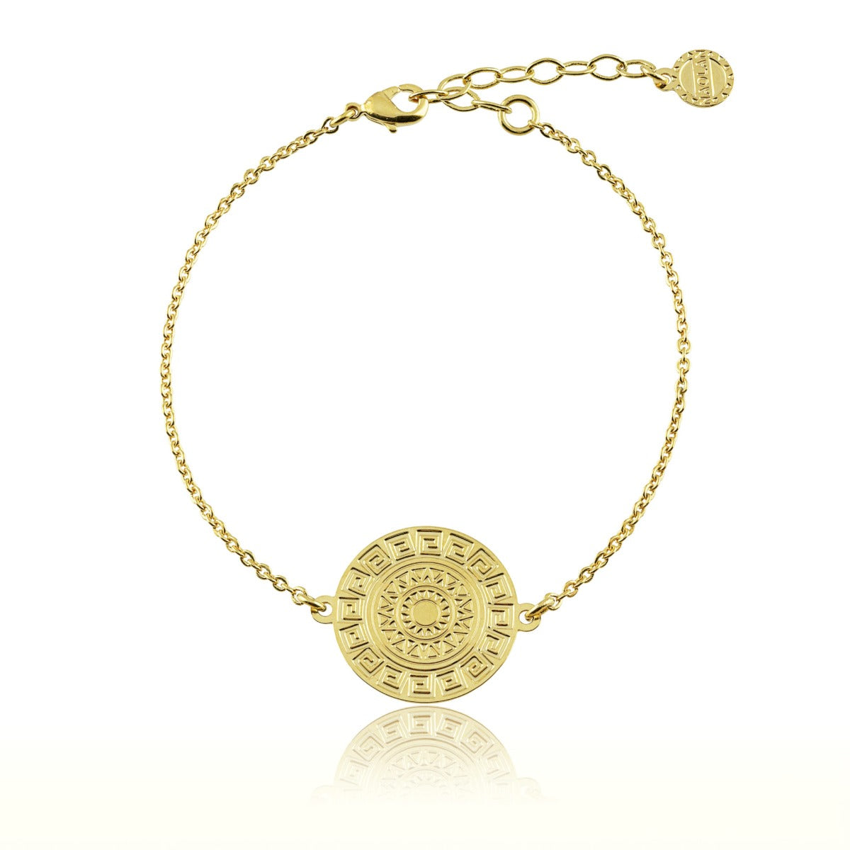 Bracelet Mayas ajustable doré