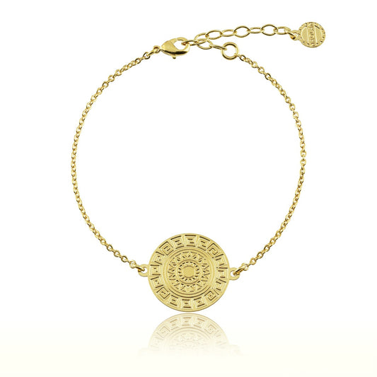 Bracelet Mayas ajustable doré