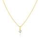 Collier Solitaire Cristal Gris