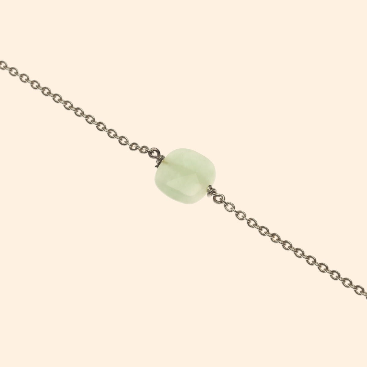 Bracelet ajustable pierre naturelle jadeite