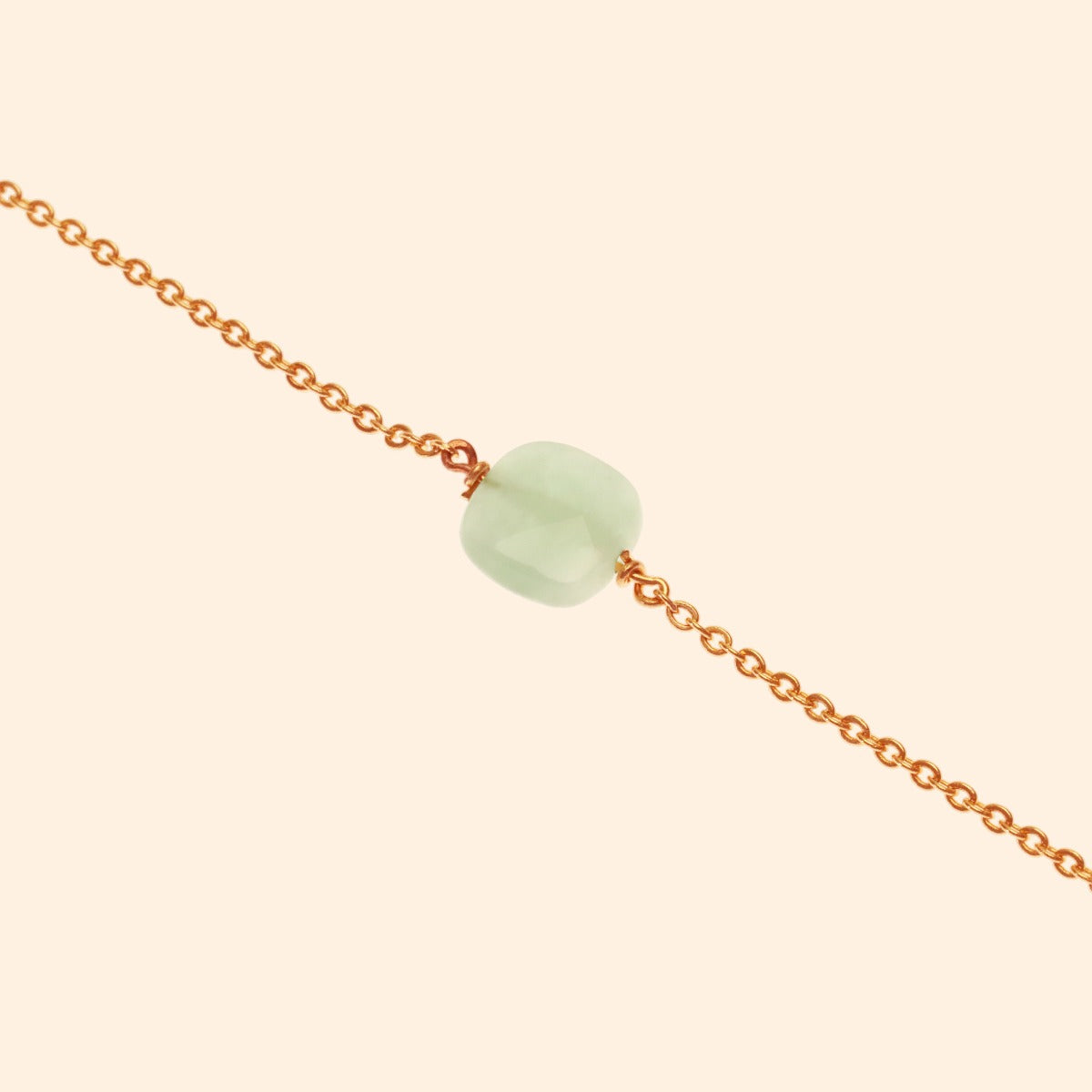 Bracelet ajustable pierre naturelle jadeite rose