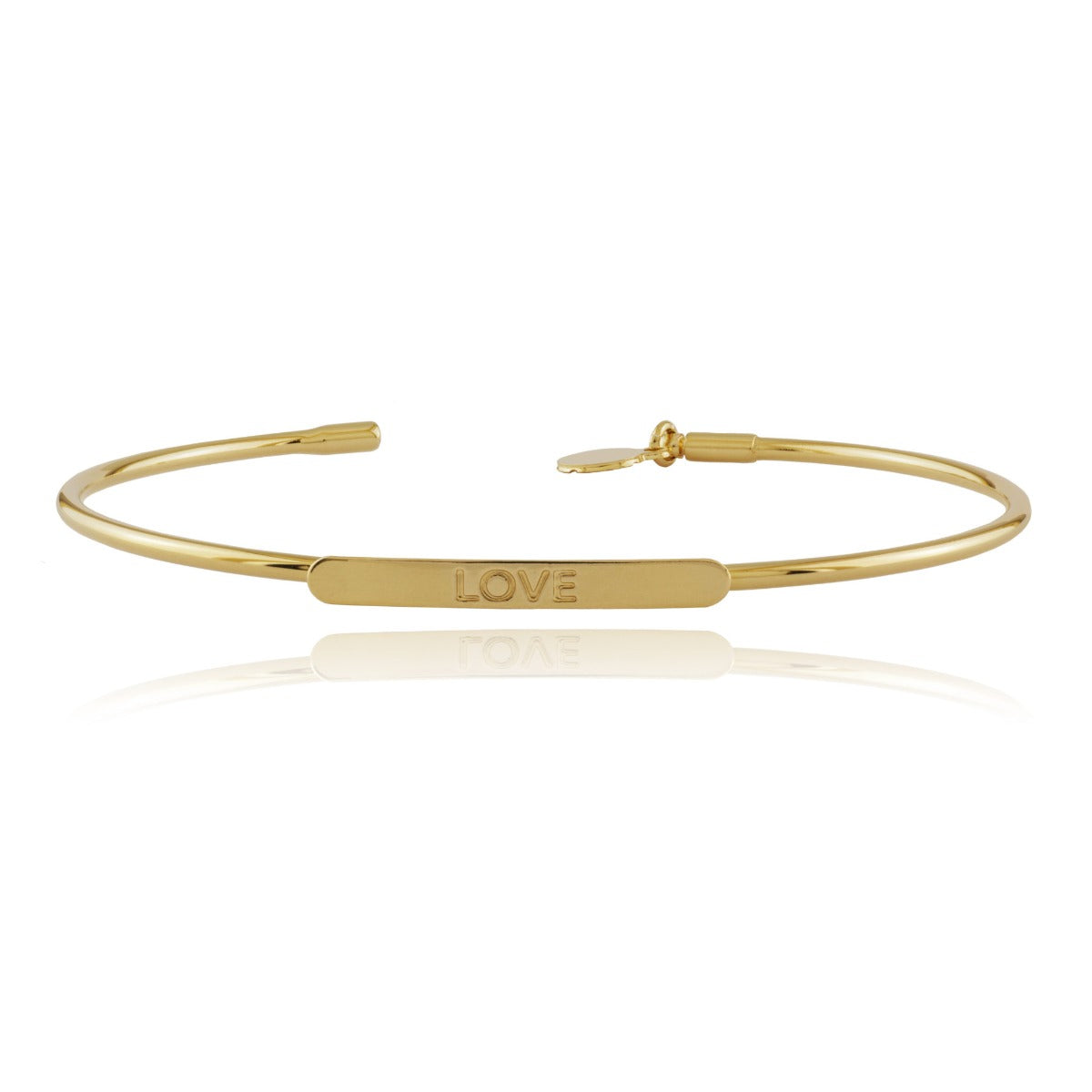 Bracelet jonc gravé "amour"